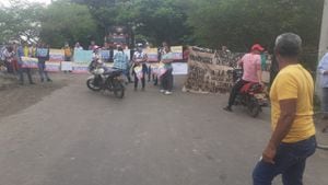 Protestas en Puerto Wilches Santander no al fracking