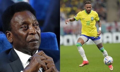 Pelé y Neymar. Foto: AP/Alexander Zemlianichenko//AP/Andre Penner