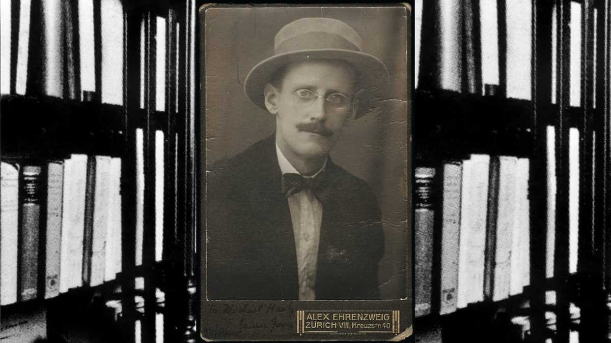 Retrato de James Joyce por Alex Ehrenzweig. Wikimedia Commons