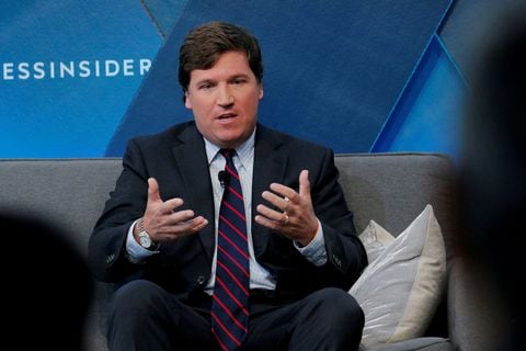 La personalidad de Fox, Tucker Carlson, habla en la conferencia Business Insider Ignition: Future of Media de 2017 en Nueva York, EE. UU., el 30 de noviembre de 2017