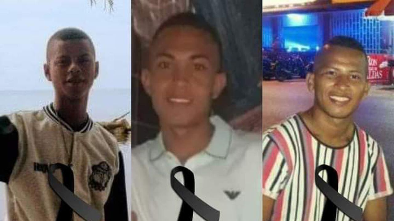 Los tres jóvenes fueron señalados como integrantes del Clan del Golfo