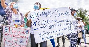 Buenaventura ha padecido 34 combates armados durante este año. Cada tanto, la Policía informa sobre incautación de armas de largo alcance.