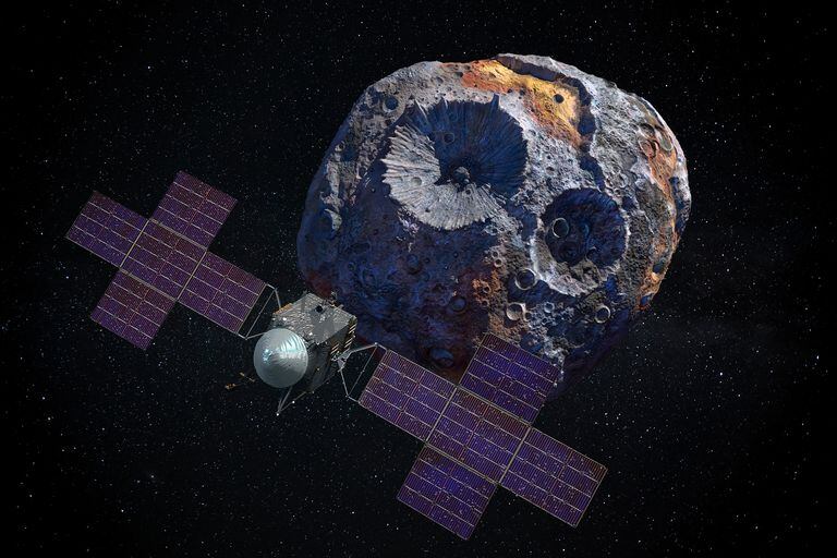Imagen del asteroide Psyche 16, que vale más que la economía global