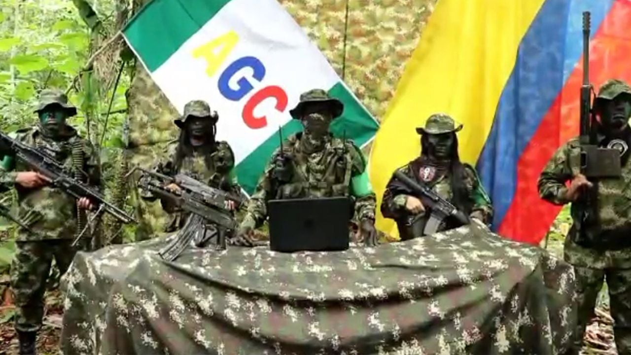 En un video, las Autodefensas Gaitanistas de Colombia mostraron su apoyo al paro nacional.