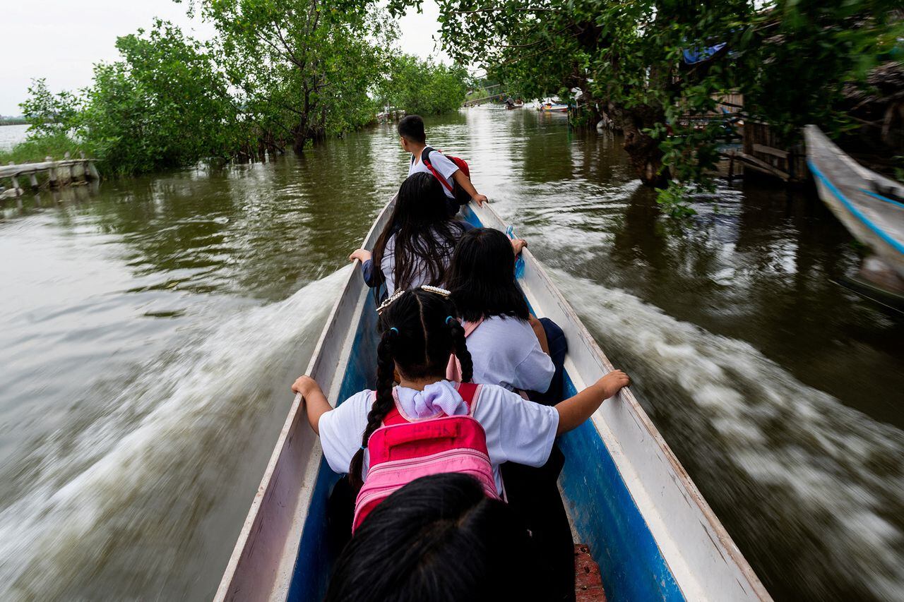 En imágenes Escuela inundada de Filipinas
