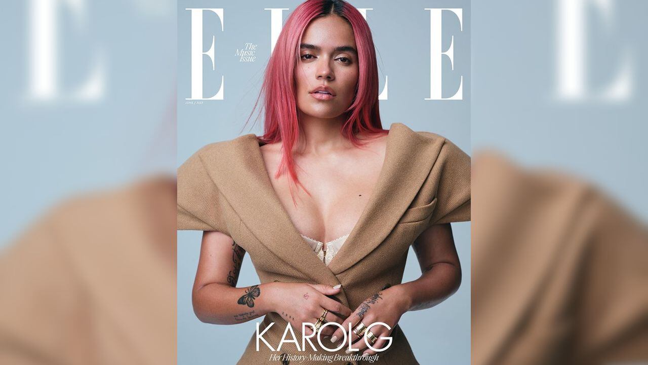 Karol G es la protagonista de la nueva portada de Revista Elle USA. Foto: Instagram @karolg.