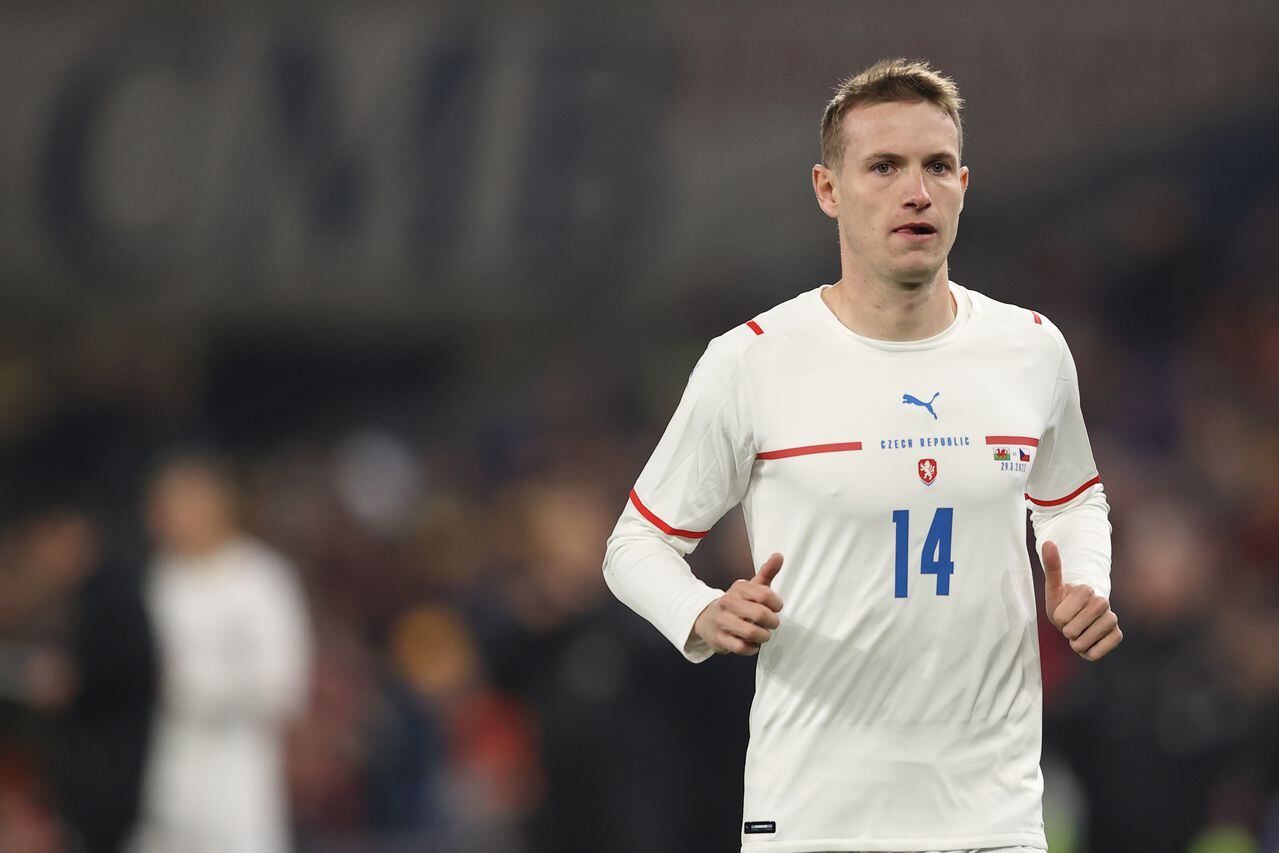 CARDIFF, WALES - MARCH 29: Jakub Jankto of Czech Republic during the international friendly match between Wales and Czech Republic at Cardiff City Stadium on March 29, 2022 in Cardiff, United Kingdom. (Photo by James Williamson - AMA/Getty Images)