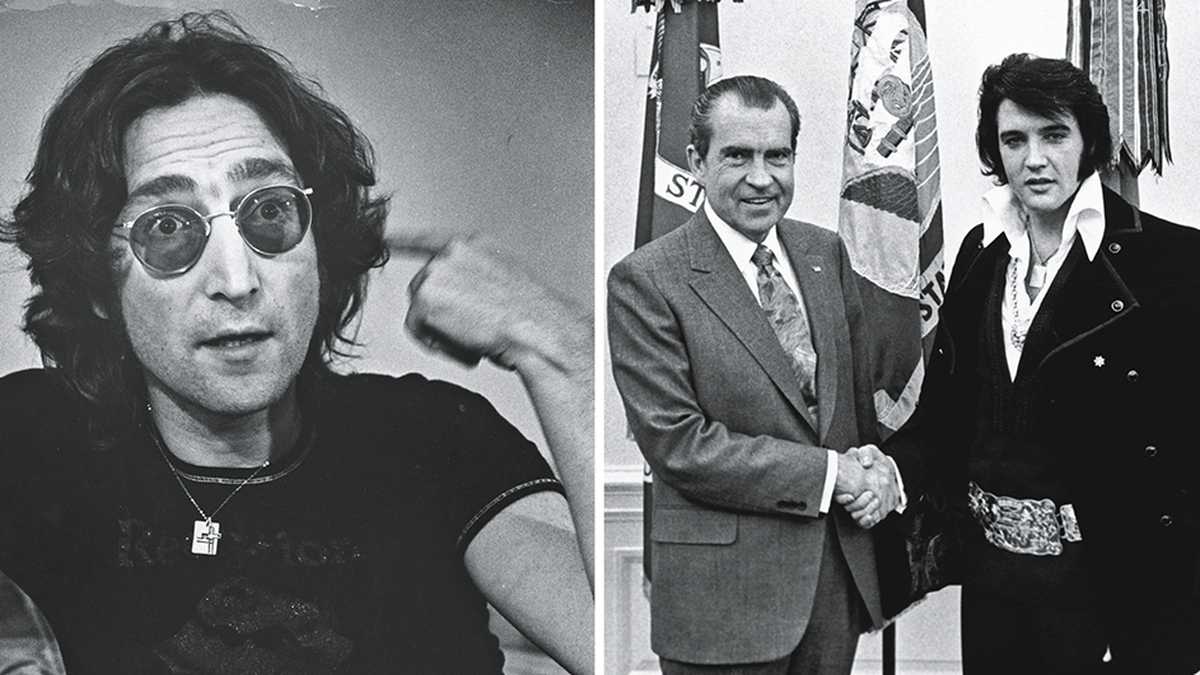 Según el presentador musical Bob Harris John Lennon fue espiado por Elvis Presley por orden del presidente Nixon.