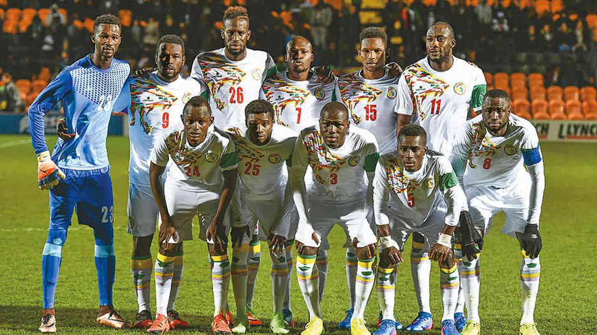 Jugadores de la selección de fútbol de Senegal.