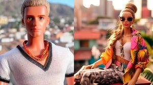Inteligencia artificial imagina a Barbie y Ken si fueran colombianos.