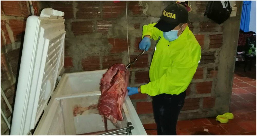 La carne podrida que se comercializaba en Colombia