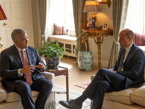 Presidente Iván Duque con el príncipe William