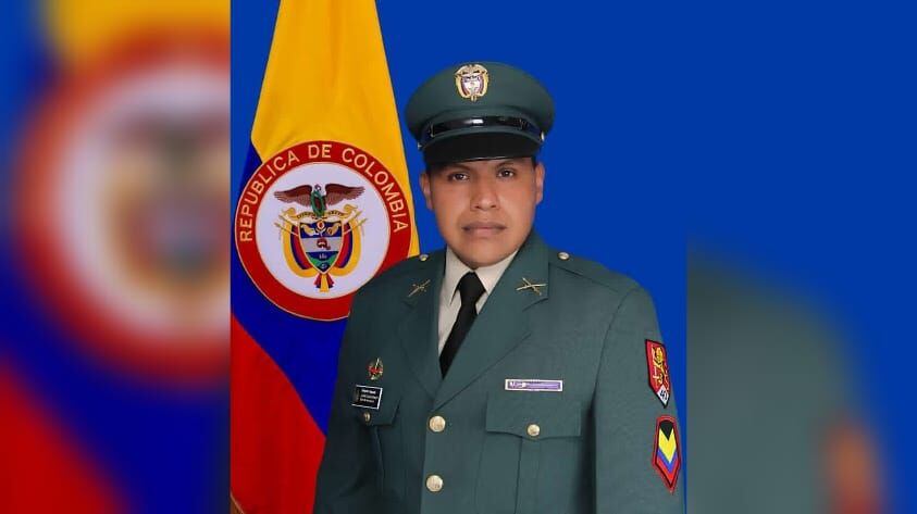 Sargento Juan Gabriel Chichanoi, secuestrado al parecer por las disidencias de las Farc.