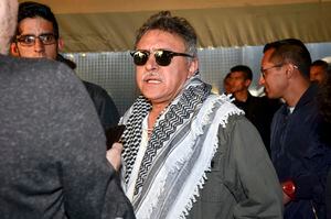 Jesus Santrich
Seusis Pausivas Hernandez Solarte
Inscripción de candidatos y candidatas  al Senado y Camara partido Fuerza Alternativa Revolucionaria del Común FARC
foto Diana Rey Melo
