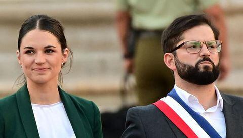 Irina Karamanos es la pareja sentimental del presidente de Chile desde el año 2019. Foto: AFP.