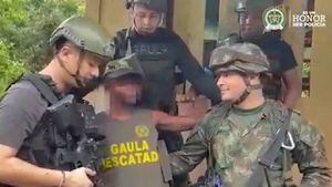 La mujer trabajaba en una mina en Tadó, Chocó y fue rescatada en la vereda de Betania por el Gaula de la Policía y el Ejército.