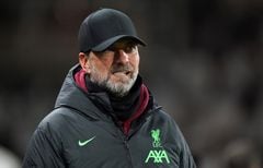 Liverpool manager Jurgen Klopp before the Carabao Cup semi final second leg match at Craven Cottage, London. Picture date: Wednesday January 24, 2024. (Photo by Bradley Collyer/PA Images via Getty Images)