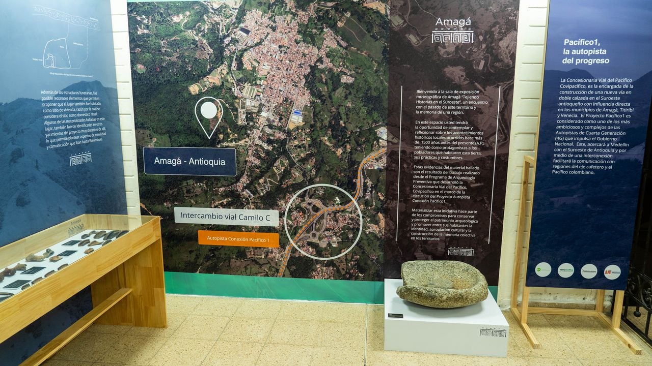 En el municipio de Amagá fueron encontradas 1.039 elementos cerámicos y 68 elementos líticos (talladas en piedra).