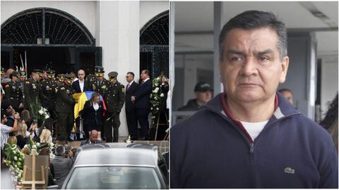 Exequias del coronel (r) Élmer Fernández, director de la cárcel La Modelo, asesinado a tiros en Bogotá