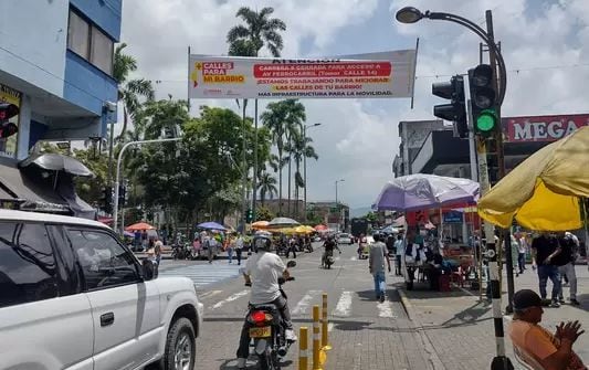 Obras viales anunciadas por la alcaldía de Pereria en el centro de la ciudad