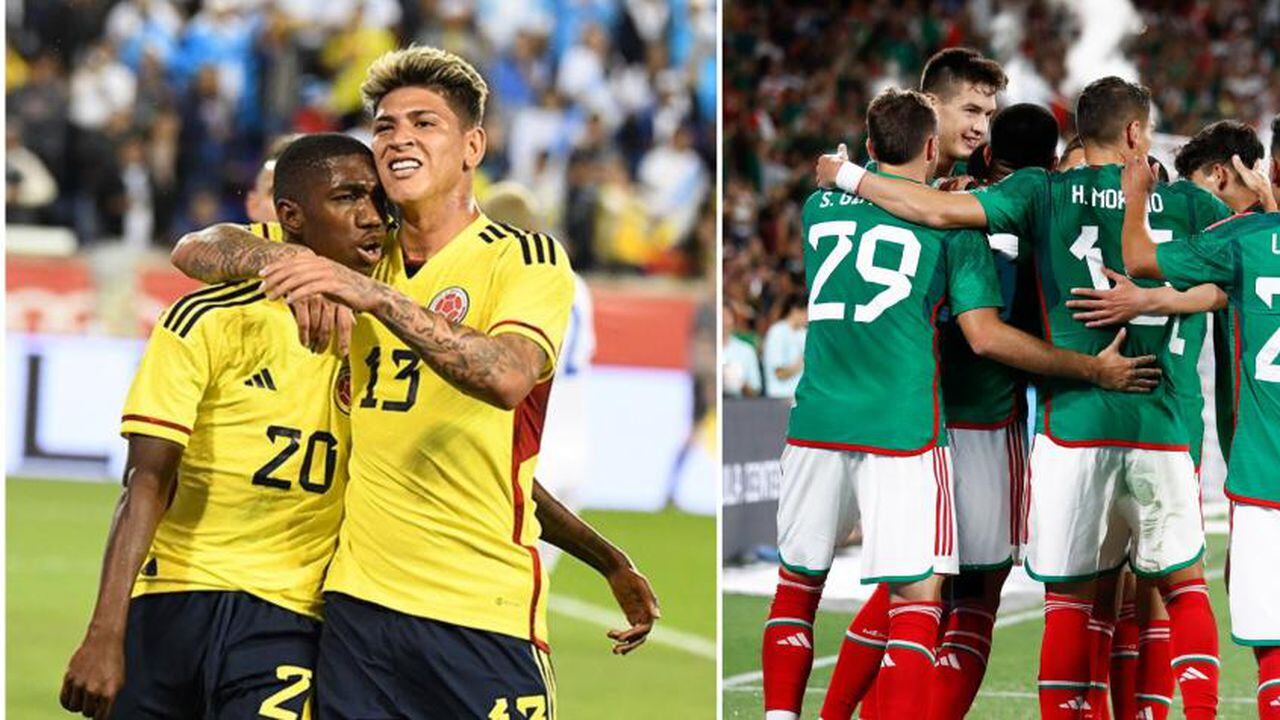 Colombia enfrentará a México este martes 27 de septiembre. Foto: FCF y EFE.