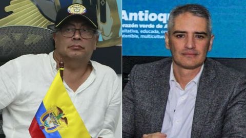 Presidente Gustavo Petro y el gobernador Andrés Julián Rendón.