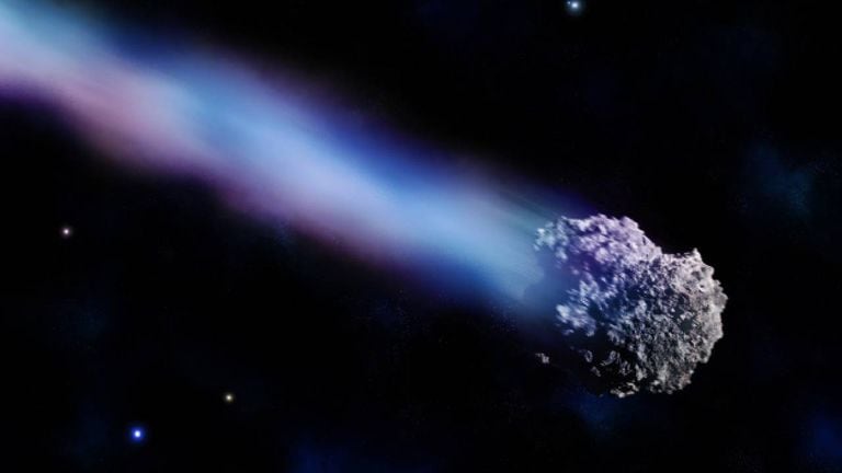 Imagen de referencia de un meteorito.