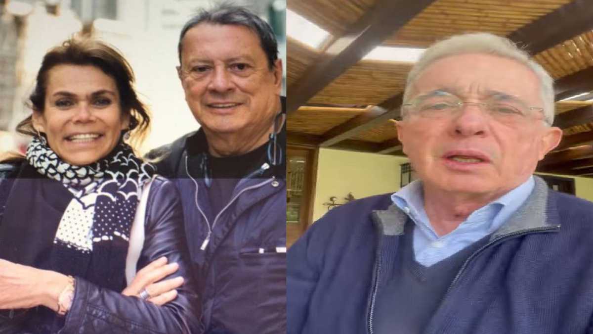 El expresidente Álvaro Uribe se unió  a las voces de condolencia para el empresario Mario Hernández, por la muerte de su esposa. Foto: Instagram @mariohernandezzambrano @alvarourubevelez.