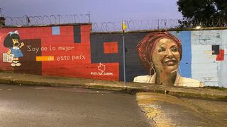 El mural fue hecho en homenaje a una de las políticas colombianas más influyentes del último tiempo.