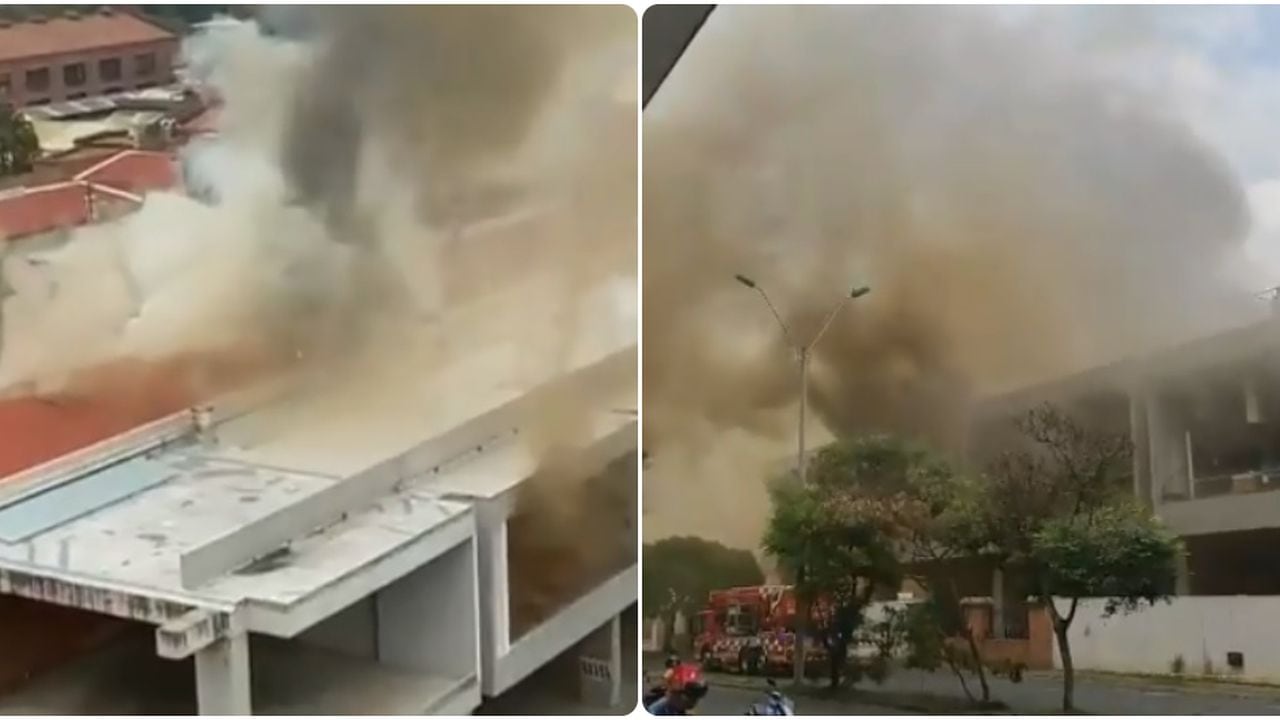 Emergencia por incendio en el centro comercial Chipichape, en Cali
