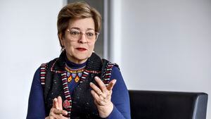 Gloria Inés Ramírez.Ministra de trabajo.Bogotá Diciembre 1 de 2022.Foto: Juan Carlos Sierra-Revista Semana.