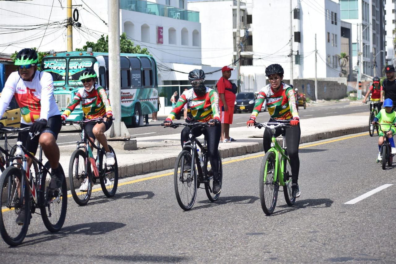 Este domingo habrá ciclovía en la avenida Santander de Cartagena