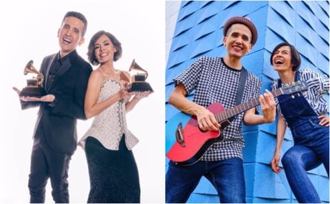 123 Andrés es un dúo de cantantes colombianos que se llevó un premio Grammy este domingo, 4 de febrero.