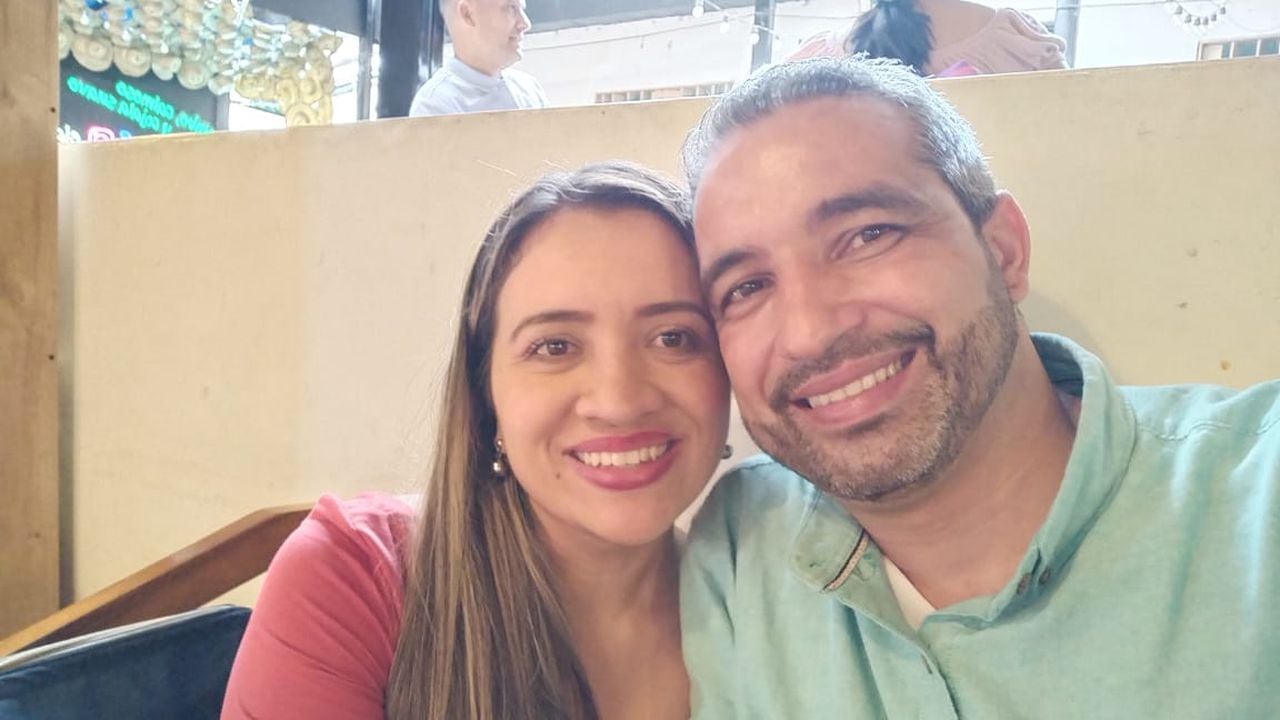 Deisy Rodríguez y su esposo Pawel Camilo Restrepo.