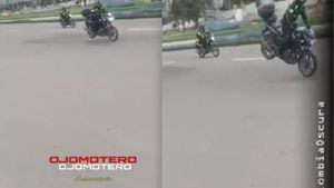 Un motociclista protagonizó un duro accidente en la avenida Las Américas, en Bogotá
