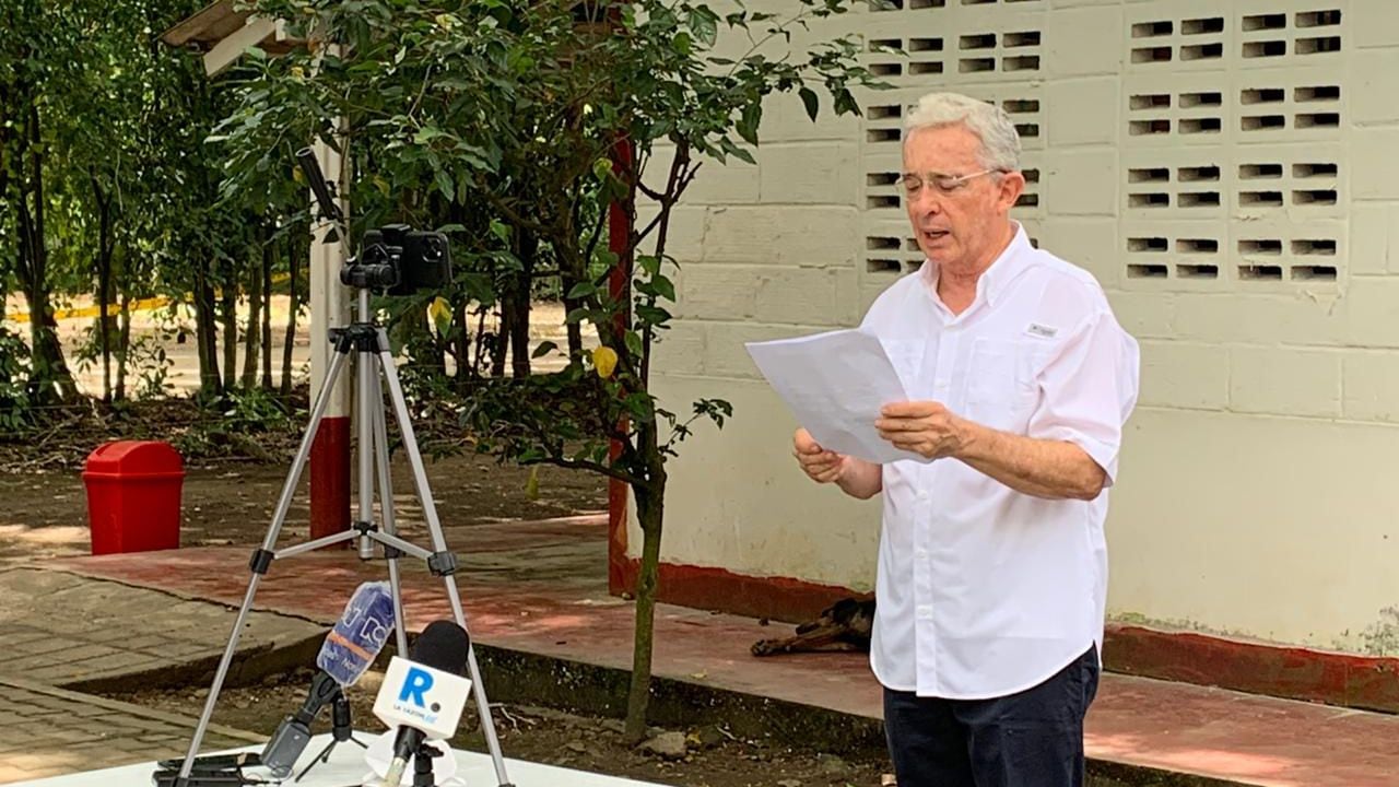 Declaración del expresidente Álvaro Uribe