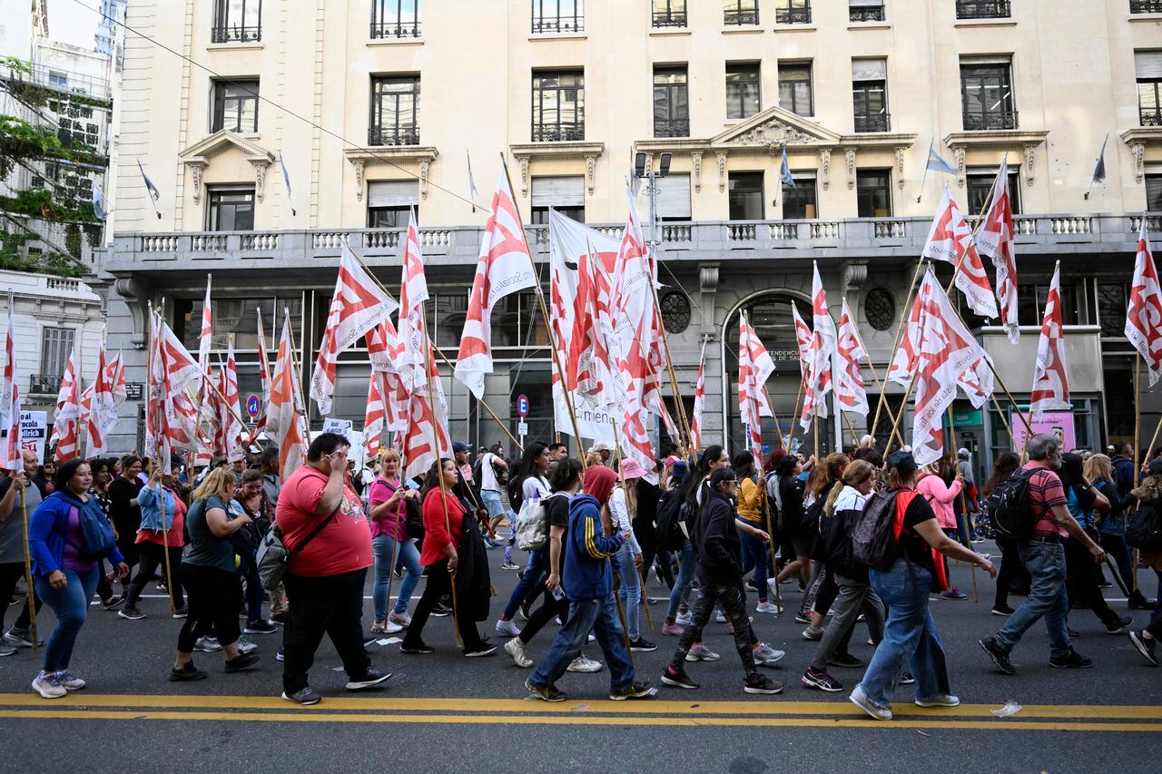 Protestas contra Javier Milei.