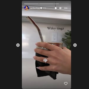 Este es el enorme anillo de compromiso de Becky G