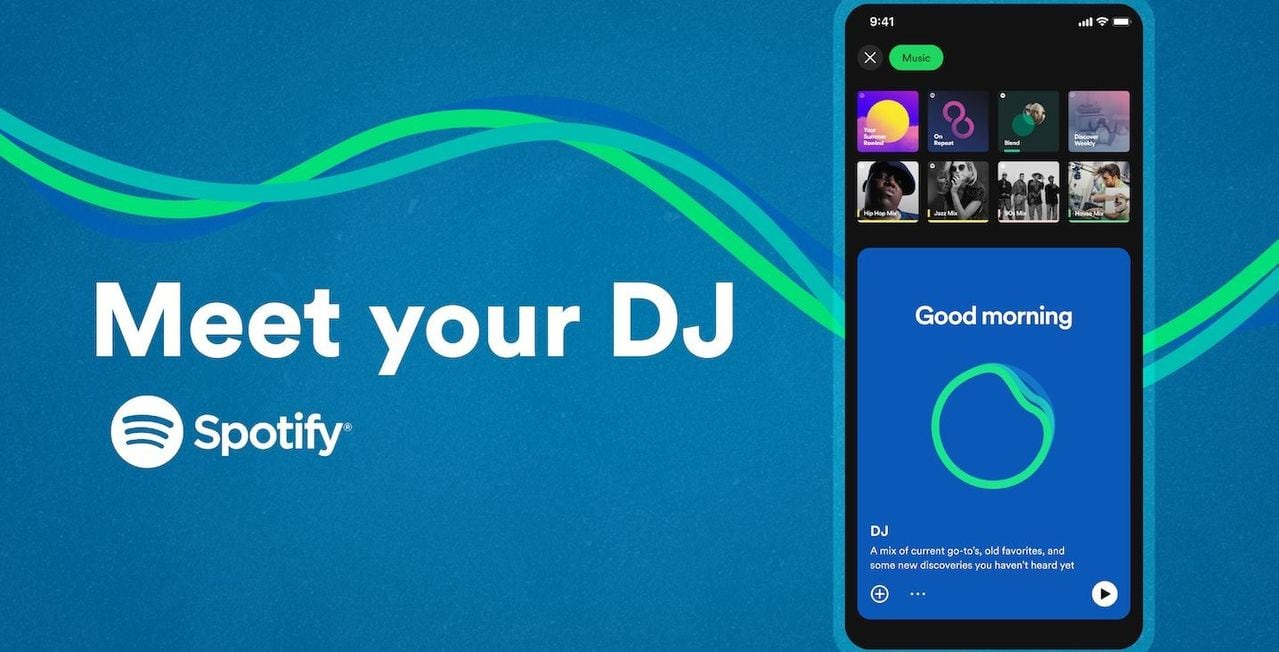 Spotify tendrá un DJ digital que recomendará canciones.