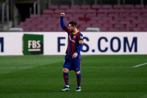 Lionel Messi. (Photo by Alex Caparros / Getty Images)