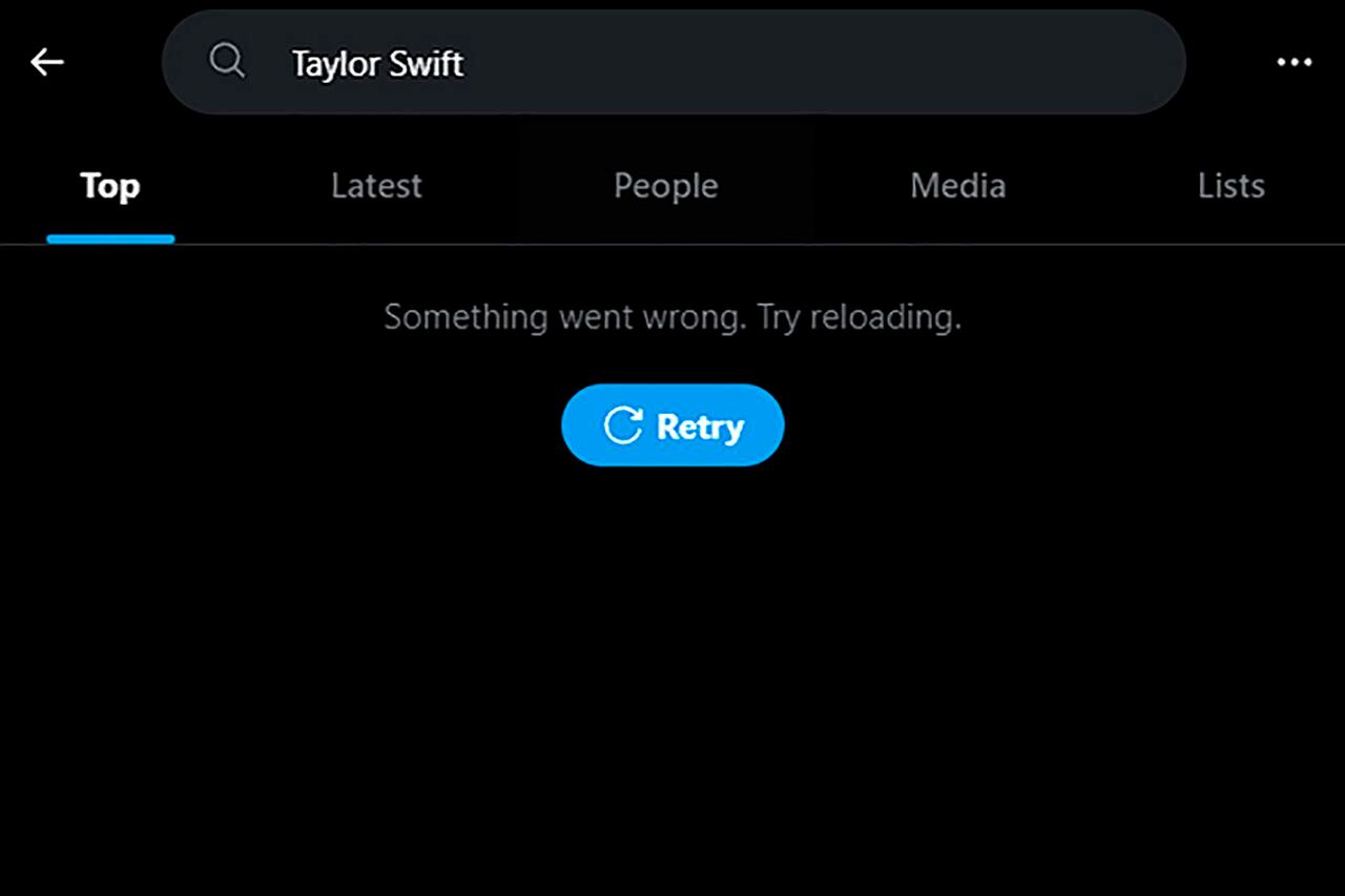 La red social X bloqueó algunas búsquedas de Taylor Swift, ante la proliferación de imágenes pornográficas falsas de la cantante.