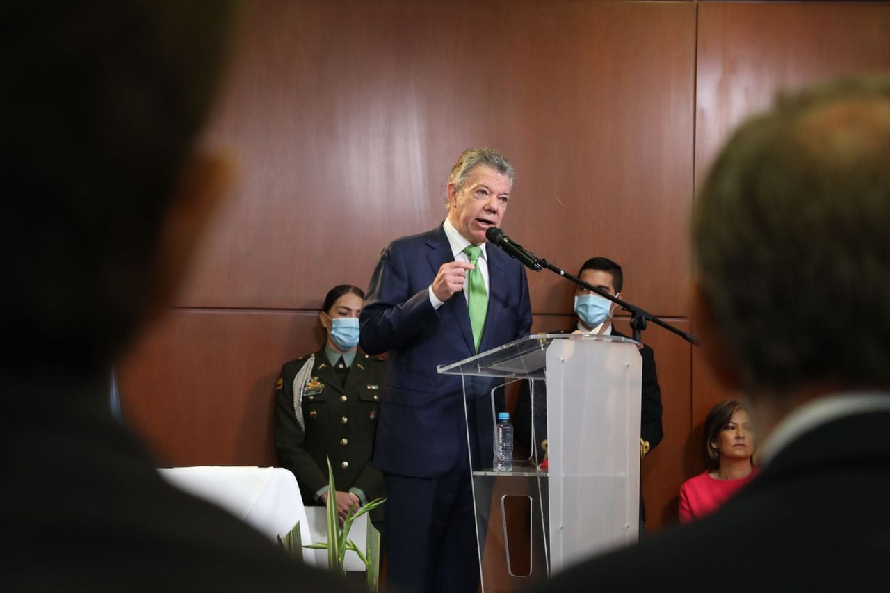 Justicia Especial Para La Paz acto en conmemoración de los 5 años de la firma del Acuerdo Final de Paz. Juan Manuel Santos