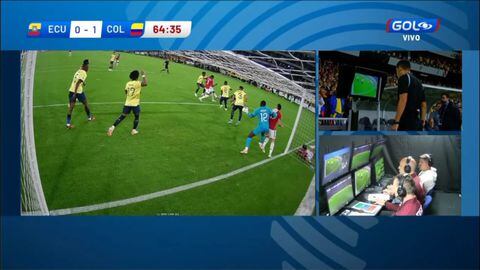 Anulado gol a Colombia ante Ecuador en Quito.