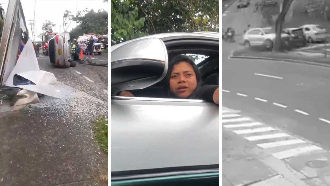 Mujer arrolló a motociclista en Armenia.