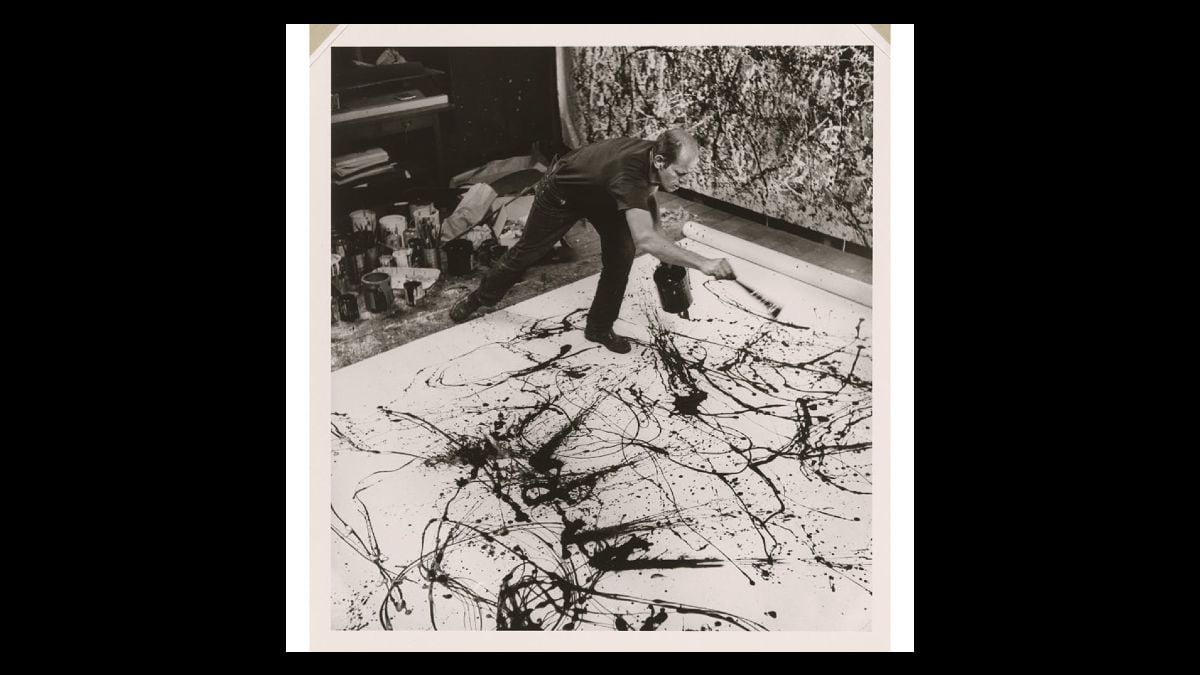 Jackson Pollock retratado por Hans Namuth. Hans Namuth Ltd./National Portrait Gallery