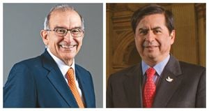 Humberto De la Calle y Juan Fernando Cristo.