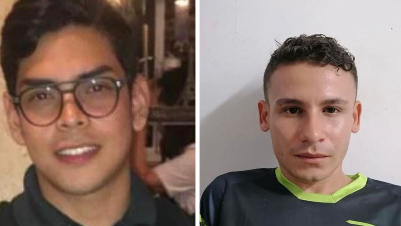 A la derecha joven desaparecido y asesinado; a la izquierda, el presunto asesino.