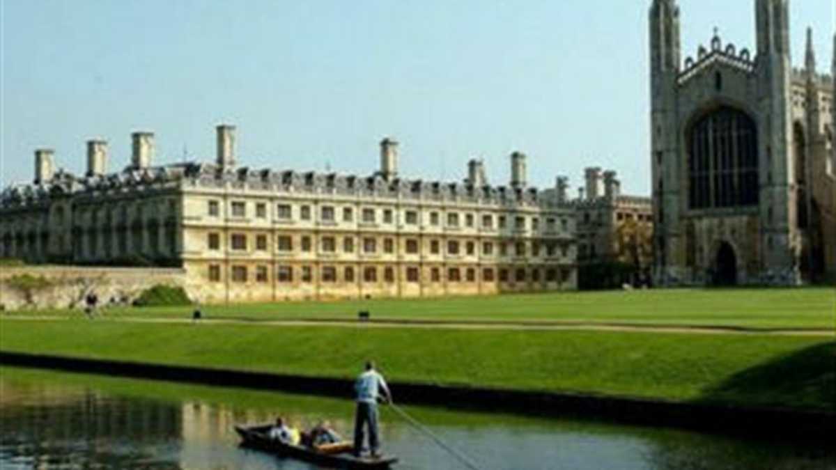 La Universidad de Cambridge ocupa el primer lugar en el ranking de universidades.