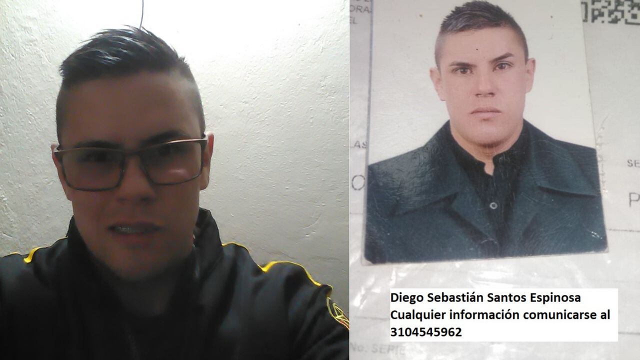 Diego Sebastián Santos Espinosa, persona desaparecida en Bogotá.