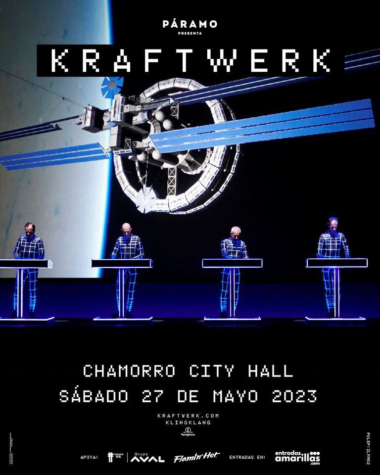 Kraftwerk viene a Colombia y lo debe saber cuanta gente pueda porque, además de ser la fuerza fundacional de la música electrónica, ofrece un espectáculo que han pulido por años, basado en su estética y desplegado en una pantalla increíble.